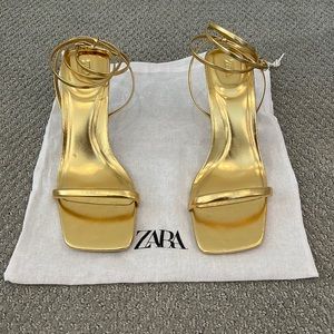 Zara Gold heels